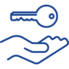 holding key holding key